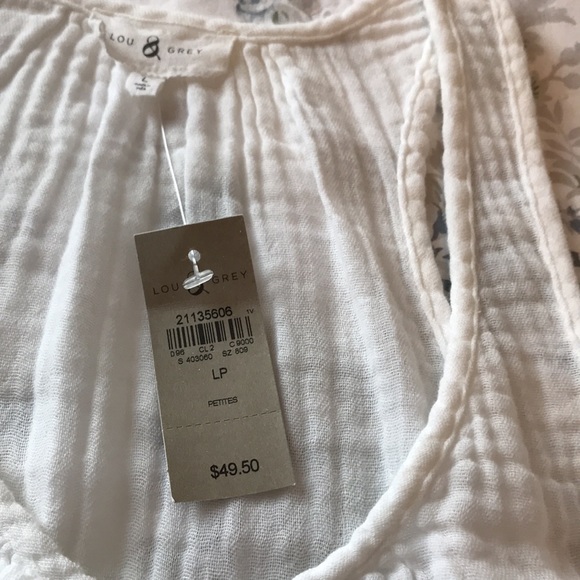 Lou & Grey racer back tank top NWT size large petite - Picture 3 of 5